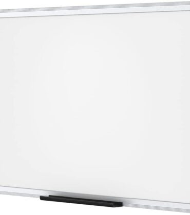 VIZ-PRO Dry Erase Board/Magnetic White Board, 48 X 32 Inches, Silver Aluminium Frame