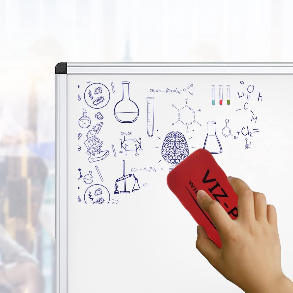 VIZ-PRO Dry Erase Board/Magnetic White Board, 48 X 32 Inches, Silver Aluminium Frame - Image 5
